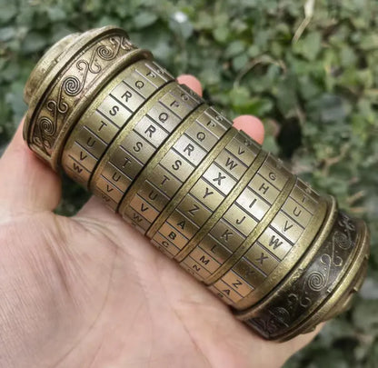 Cryptex Da Vinci Code Mini Lock with Hidden Compartment
