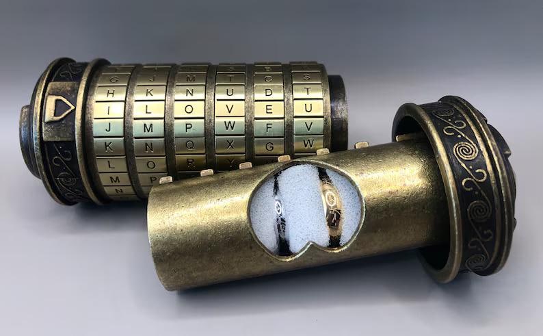 Cryptex Da Vinci Code Mini Lock with Hidden Compartment
