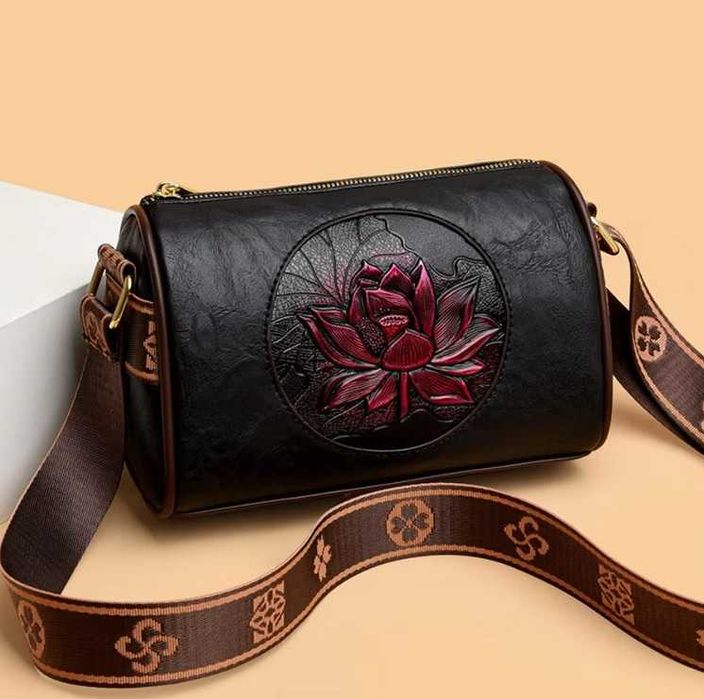 Lanyibaige Floral Embossed Crossbody Bags