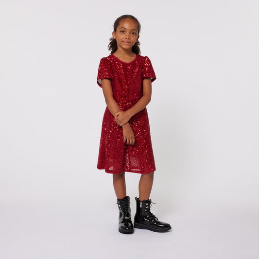 GEM Sparkling Sequin A-Line Dress