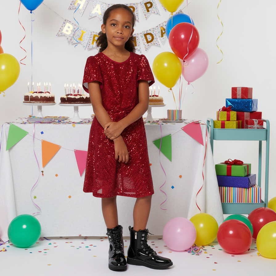 GEM Sparkling Sequin A-Line Dress