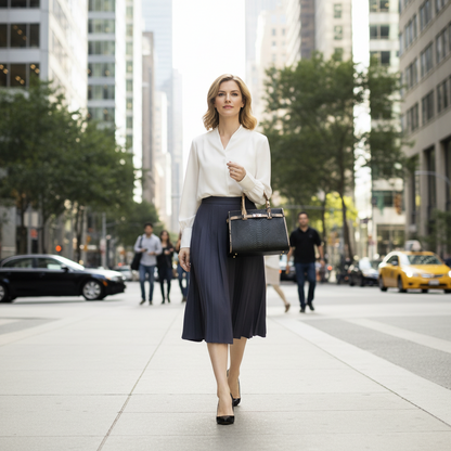 Birkin Inspired Genuine Leather Handbag - Dual Tone Snake Edition