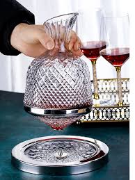 Luxury Rotating Crystal Decanter