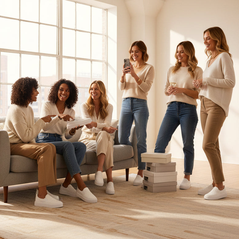 Quilted Platform Trainer Sneakers