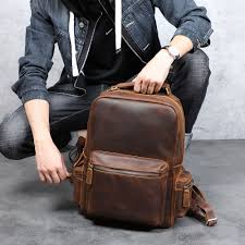 Langley Handmade Cowhide Leather Backpack