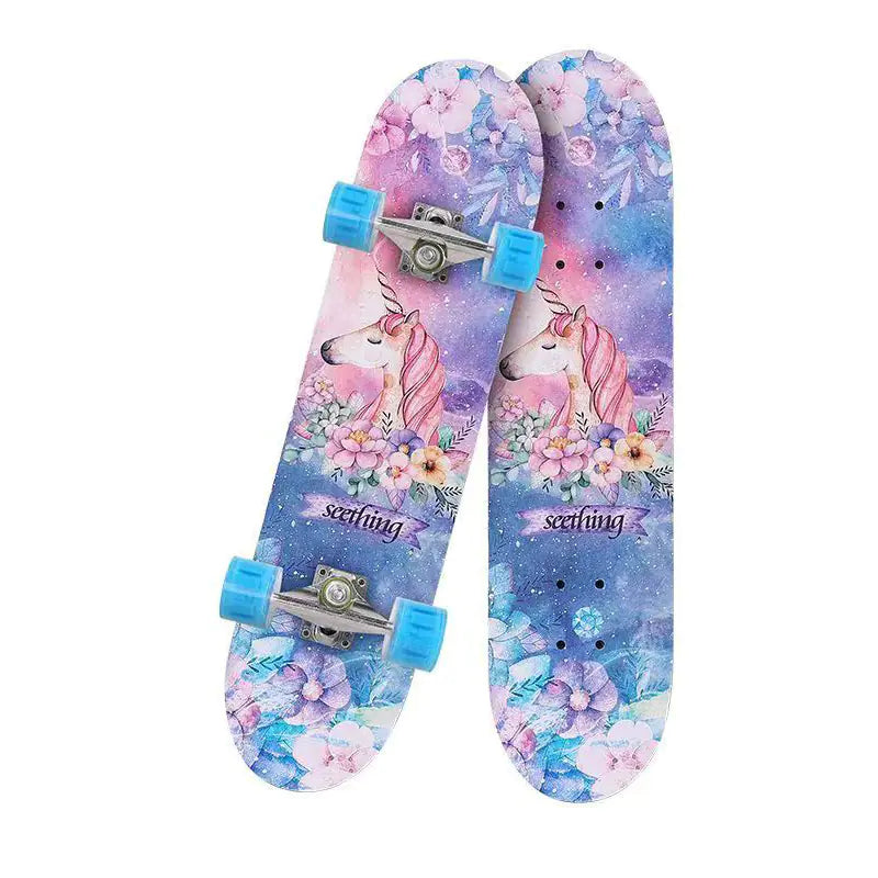 Kingbox Colorful Flash Wheel Skateboards