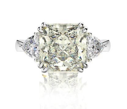 5-Carat Princess Square Rings