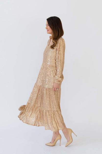 Sable Midi Sequin Dress