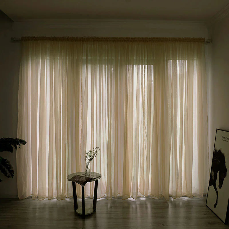 Classic Sheer Polyester Gauze Curtains