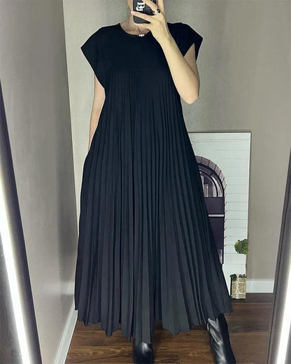 Zanzea Pleated Maxi Dress