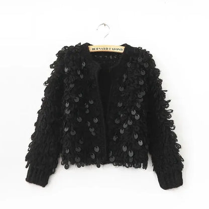 Tassel Sequined Cardigan