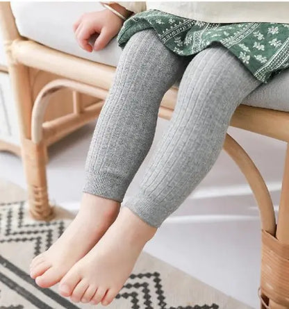 Kids Stretch Cotton Footless Tights