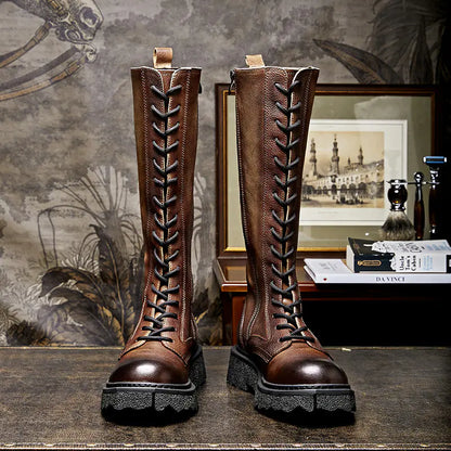 Vintage Leather Martin Riding Boots