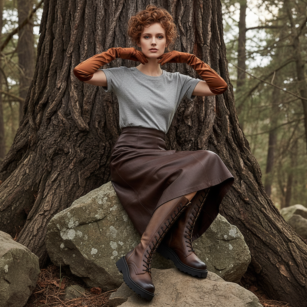 Vintage Leather Martin Riding Boots