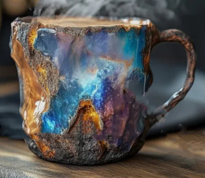 Mineral Crystal Resin Coffee Mugs