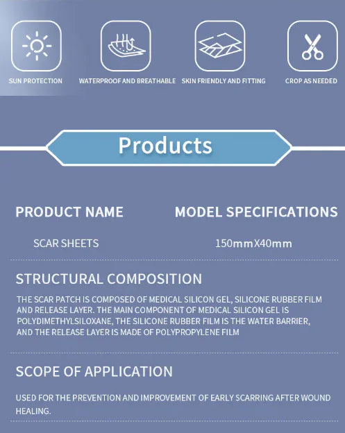 Hons Medical Silicone Scar Sheets