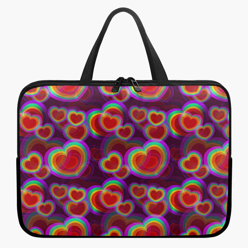 School Book Bags or Laptop Sleeves (Handles) - Hearts