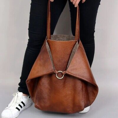 Large Vegan Leather Tote Bags