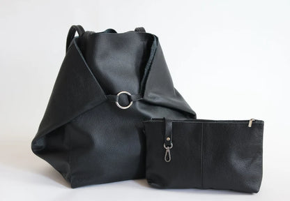 Large Vegan Leather Tote Bags