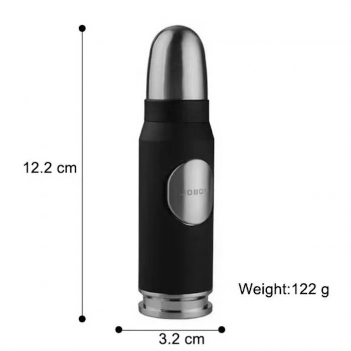 JOBON Metal Bullet Shaped Windproof Butane Lighter