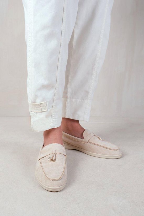 Loro Suede Charm Loafers