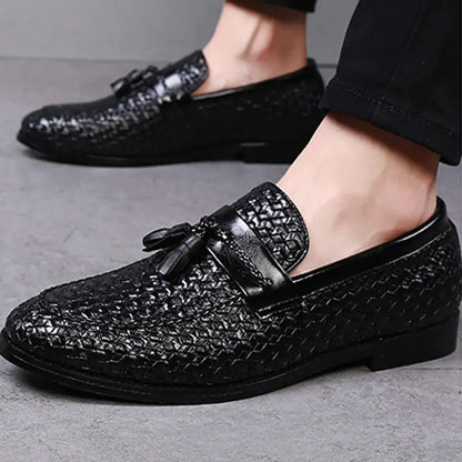 Italian Tasseled Leather Loafers