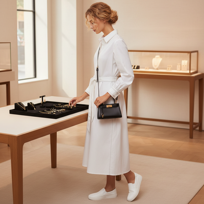 Lee Radziwill Inspired Petite Kelly Crossbody Handbag