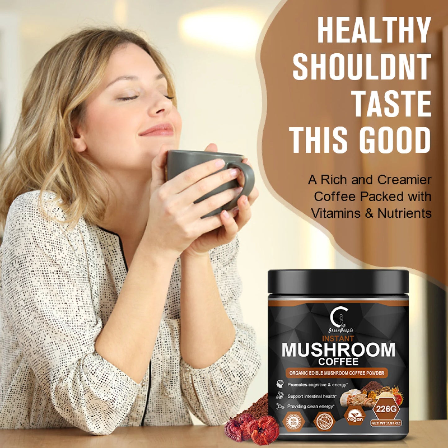 Mushroom Collagen Coffee Creamer Powder