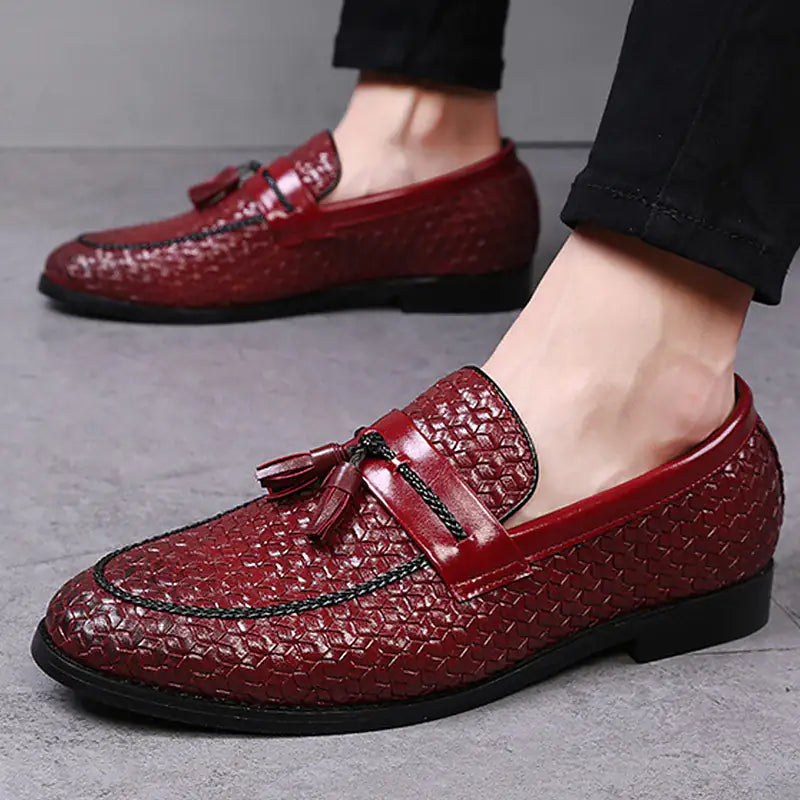 Italian Tasseled Leather Loafers