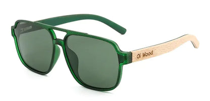 Oi Wood Polarized UV Protection Sunglasses