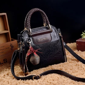 MIU MIN Leather Kelly Handbag