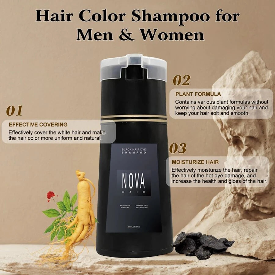 Nova Natural Hair Dye Shampoo