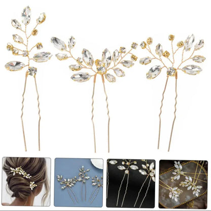 Crystal Hairpin Trio