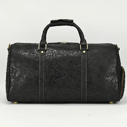Vintage Crazy Horse Embossed Leather Weekend Bags