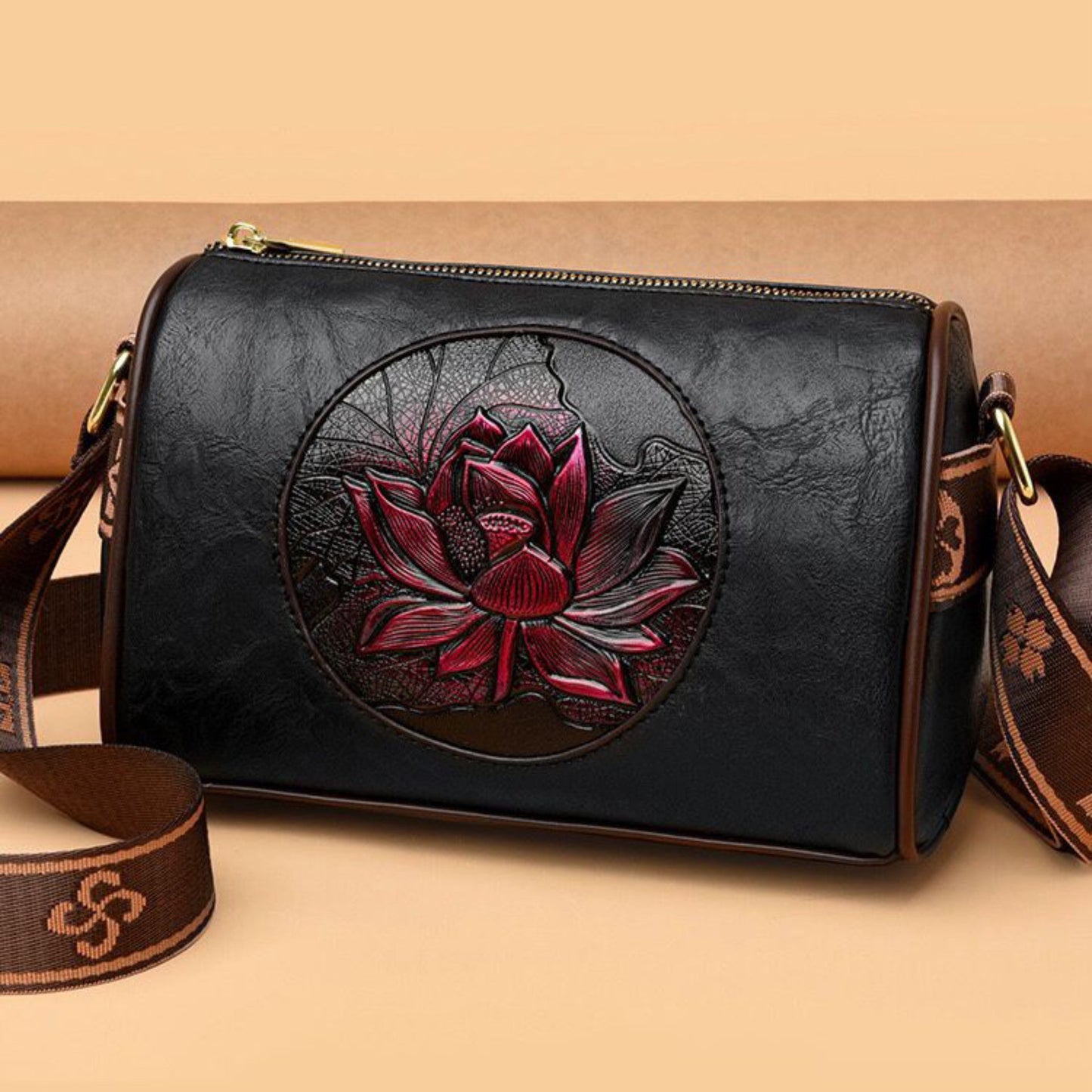 Lanyibaige Floral Embossed Crossbody Bags