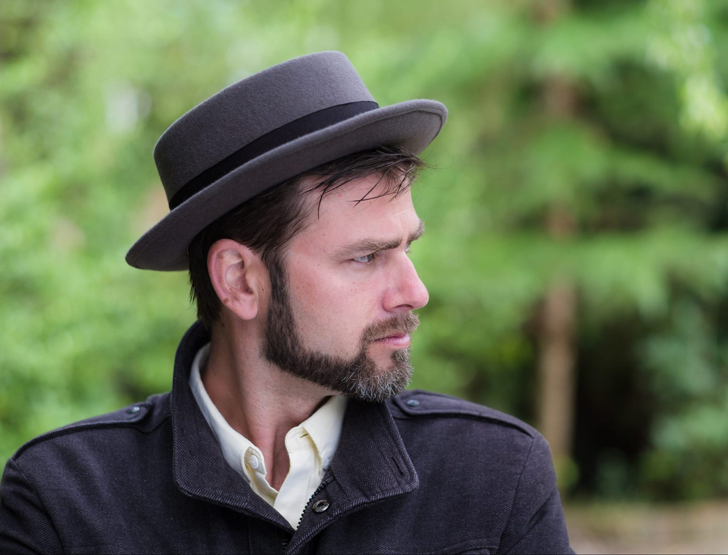 Pork Pie Flat Top Wool Hats