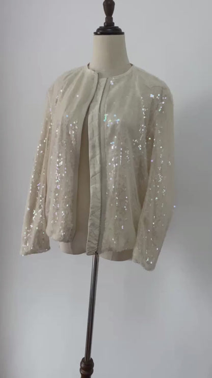 Sequined Bomber Jackets