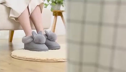 Warm & Fuzzy Bunny Slippers