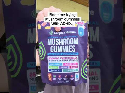 Mushroom Gummies - Organic & Functional with Ashwagandha