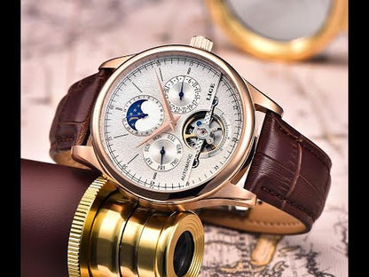LIGE Belmont Automatic Mechanical Tourbillon Waterproof Watches