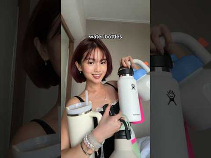 POWCAN Insulated 18oz Non-Slip, Stainless Steel Water Bottles