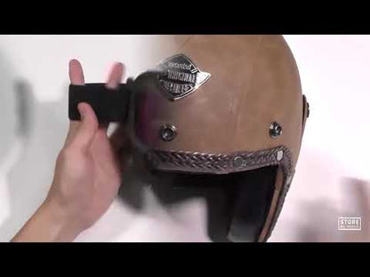 Crown Racing Vintage Vegan Leather Helmets