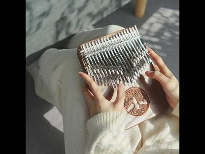 Tree of Life - HLURU 34 Keys Black Walnut Chromatic Kalimba