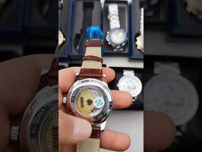 LIGE Belmont Automatic Mechanical Tourbillon Waterproof Watches