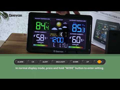 GEEVON Wireless Weather Station