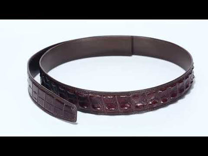 Hornback Crocodile Skin Leather Belts