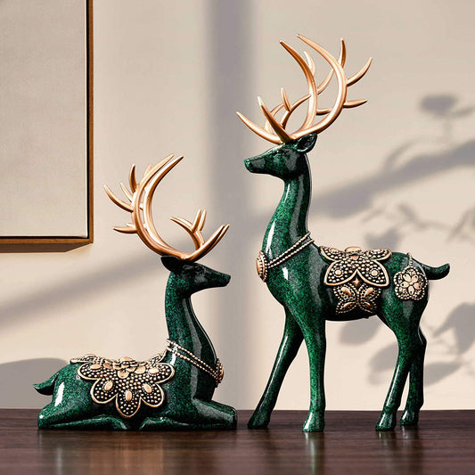 MAYIAHO Reindeer Resin Figurines