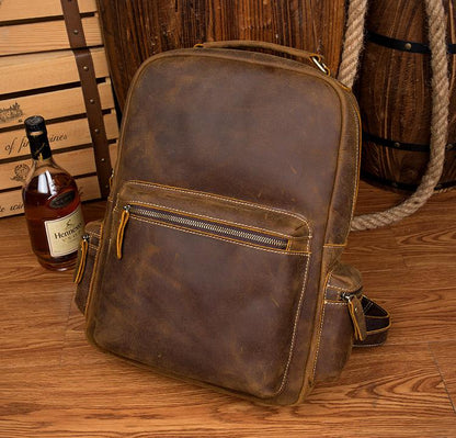 Langley Handmade Cowhide Leather Backpack