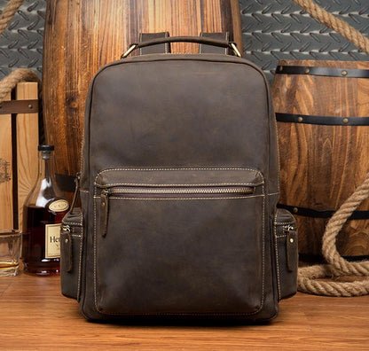 Langley Handmade Cowhide Leather Backpack