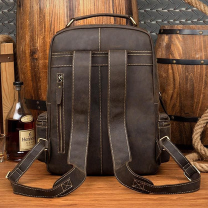 Langley Handmade Cowhide Leather Backpack